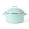 Martha Stewart Thayer 64Quart Enamel On Steel Scratch Resistant Dutch Oven wLid  Martha Blue Induction Safe