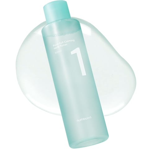 numbuzin No1 PureFull Calming Herb Toner  Breakouts Redness Excess Oil Control Blackhead Removal  Centella Asiatica Heartleaf Licorice Root  AcneProne Sensitive Skin  1014 fl oz