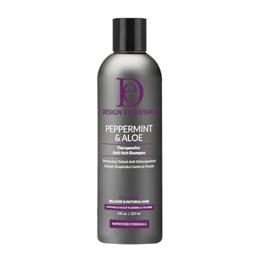 Design Essentials Peppermint  Aloe Therapeutics AntiItch Shampoo For Instant Scalp and Dandruff Relief  8 Oz