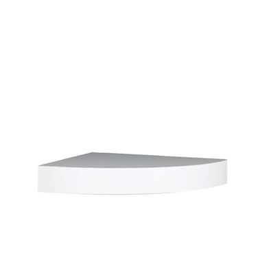 InPlace Shelving 0191806 118Inch Wide Floating Corner Wall Shelf White