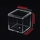 Dayaanee Acrylic Box with Lid 4 Pack Small Square Acrylic Container Plastic Square Cube Containers with Lid Storage Box 22x22x22Inch55X55X55mm for Candy Pill and Tiny Jewelry