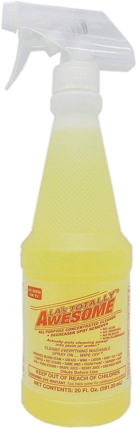 2 pack Las Totally Awesome All Purpose Cleaner Degreaser  Spot Remover 2 bottles total of 40 Oz