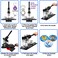 ChiButtons Button Maker Kit 25mm 1 Badge Press MachineB400  25mm Round Die Moulds  500 Set Button Components  Adjustable Circle Cutter BlackNew