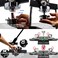 ChiButtons Button Maker Kit 25mm 1 Badge Press MachineB400  25mm Round Die Moulds  500 Set Button Components  Adjustable Circle Cutter BlackNew