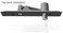 NHN Model PDC103WS Matte Black  Hydraulic Self Closing Concealed Door Closer for Wooden  Steel Doors Hold OpenMax Door Width 37 38 in