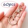 YIXISBest Pack of 60Pcs 30Pcs 360 Metal Swivel Trigger Snap Hooks Lobster Claw Clasps Large Keychain Hooks Swivel Clasps and 30Pcs D Rings for Lanyard and Sewing Projects 34 1 in ID Silver