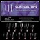 Cycullinyt Toe Nail Tips Full Cover Clear Soft Gel Tips Toe False Nail Tips for Acrylic Nails Extension with Box 550PCS 11 SizesStyle 15