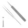 MUZE Professional Facial Milia Removal and Whitehead Pointed Tweezers  Precision Sharp Needle Nose Tool for Blackhead Pimple Popper  Fat Particles Remover  Zit and Pimple Acne Removal