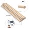 Wooden Dowel Rods Wood Dowels 10PCS 12 x 12 Round Wooden Sticks for Craft Macrame Dowel Unfinished Hardwood Sticks for Arts and DIYers Crafting Tiered Cake Support and Wedding Ribbon Wands