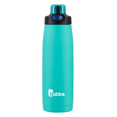 bubba Radiant Stainless Steel Rubberized Water Bottle with Straw 24 Oz Island Teal