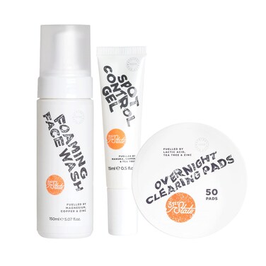 31st State Skin Care Kit for Teens  Gluten Free Cosmetics Paraben Free Vegan Skincare For the Family Includes 50 Acne Pads 1 Foaming Face Wash  1 Blemish Control Gel