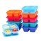 Bentgo Easyboxes 4Compartment Snack Containers  20Piece Set with 10 Trays  10 CustomFit Lids to Seal in Freshness  Reusable Food Storage  Meal Prep Bento BPAFree Containers Jewel Brights