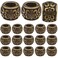 100pcs Antique Bronze Rondelle Spacer Beads European Large Hole Beads Vintage Tube Loose Spacer Beads for DIY Bracelet Jewelry Making 8 x 55 mm Hole 43 mm