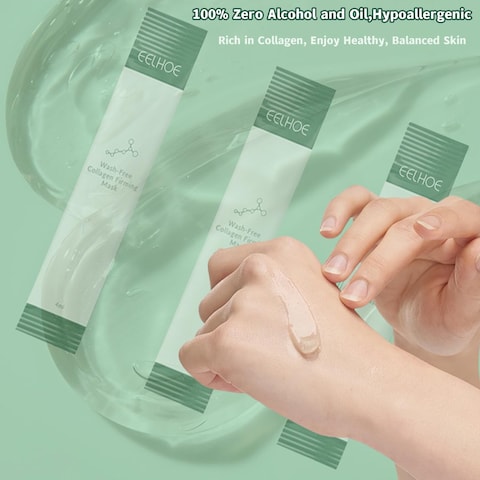 zhnnt 40 Pack Collagen Firming Face MaskWashFree Firming AntiAgeing Moisturising Face MaskSmooth  Tight SkinFacial Masks For Both Men And Women Of All Skin Types