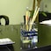 Amlong Crystal Desktop Collection Crystal Pen Holder Blue