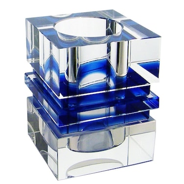 Amlong Crystal Desktop Collection Crystal Pen Holder Blue