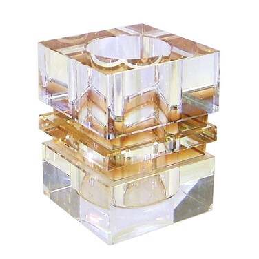 Amlong Crystal Desktop Collection Crystal Pen Holder Amber
