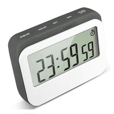 VPAL Digital Kitchen Timer 1224 Hours Alarm Clock with Magnetic Back and Retractable Stand Large LCD Display