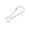 BeeSpring 100 Pcs Metal Spring Hooks 1 25mm Purse Pulis Snap Clip for Lanyard Zipper Pull ID Card Key Chain Findings Silver