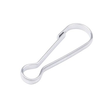 BeeSpring 100 Pcs Metal Spring Hooks 1 25mm Purse Pulis Snap Clip for Lanyard Zipper Pull ID Card Key Chain Findings Silver