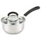 Cook N Home Professional Stainless Steel Saucepan with Lid 1Quart Silver
