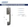 Schlage FE285 CEN 619 LAT CEN Century Front Entry Handleset with Latitude Lever Lower Half Grip Satin Nickel