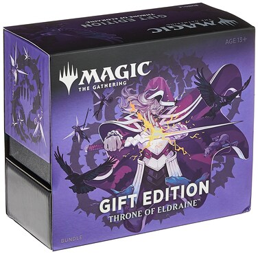 Magic The Gathering Throne of Eldraine Bundle Gift Edition  Alternate Art  10 Booster Pack  1 Collector Booster  Accessories
