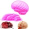 Xianglangsuccess Halloween brain shaped zombie baking mold silicone cake candy soap pudding chocolate mold decoration