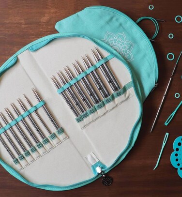 Knitters PrideMindful Interchangeable Lace Needles Set 5Gratitude Sizes 253mm to 1712mm KP250301