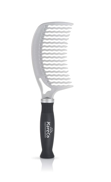 KareCo Detangling Tangle Buster Comb Silver