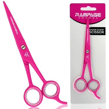 Professional Hairdresser Scissors 65 Inch Pink Hair Cutting Shears Japanese Stainless Steel Salon Barber Scissors Barber Scissors Japanese B4