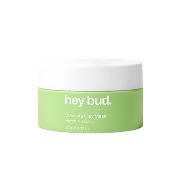Hey Bud Skincare Clear as Clay Hemp Clay Mask120g Vegan Cruelty Free Made in Australia with Clean and Sustainable Ingredients