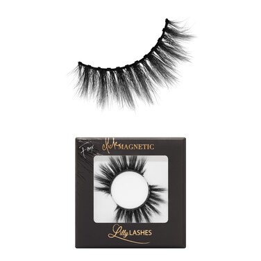 Lilly Lashes Click Magnetic Eyelashes Miami Magnetic Faux Mink Lashes for a Natural Look False Wispy Magnet Eyelashes Vegan Makeup Lash Extension Magnetic Eyelashes Without Eyeliner