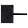 Kwikset Halifax Dummy Door Handle Single Sided Lever for Closets French Double Doors and Pantry Matte Black NonTurning Reversible Interior PushPull Lever with Microban Protection