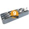 SAVUK Silverware Organizer Compact Cutlery Organizer Large Kitchen Drawer Utensil Divider Tray Small Silverware Holder Spoon Fork Flatware Storage 9 Section Large Cutlery Organizer