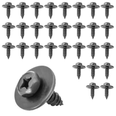 Mean Mug Auto 7131598202A 30x M63181 X 20mm 14 x 2532 Indented Hex Tapping Bolt with 20mm Washer Replaces OEM 11503412