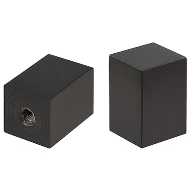 ASPEN CREATIVE 2403132 Rectangular Cube Finial for Lamp Shade 2 Pack OilRubbed Bronze