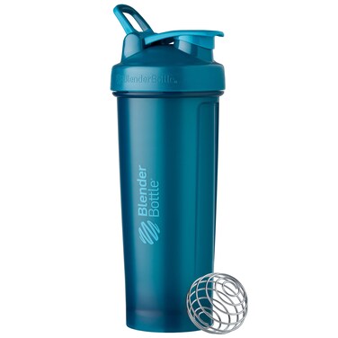 BlenderBottle Classic V2 Shaker Bottle Perfect for Protein Shakes and Pre Workout 32Ounce Ocean Blue