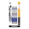 Zebra Pen G301 Retractable Gel Pen Premium Stainless Steel Barrel Medium Point 07mm Blue Ink 4Pack 41324