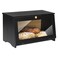 HOMEKOKO Wood Bread Box for Kitchen Counter Single Layer Bamboo Large Capacity Food Storage Bin BLACK