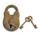 Deco 79 Metal Lock And Key 3 x 4 x 1 Brass