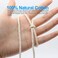 VENROII Macrame Cord 3mm x 328Yards 100 Natural Cotton Macrame Rope String with Wooden Rings 4 Strand Twisted Soft Undyed Cotton Rope for Wall HangingPlant HangerTable RunnerDecorative Projects