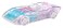 MERMAZE MERMAIDZ Ocean Cruiser Convertible Car with Color Change Decals GlitterFilled Walls Rolling Wheels Working Seat Belts Steering Wheel Fits 2 Dolls