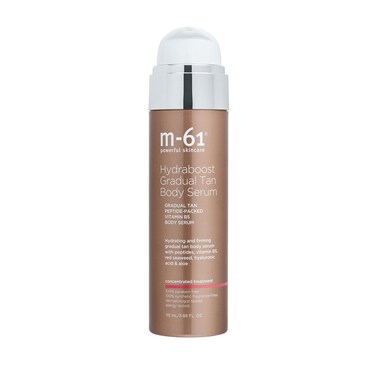 M61 Hydraboost Gradual Tan Body Serum  Hydrating and firming gradual tan body serum with peptides vitamin B5 red seaweed hyaluronic acid  aloe