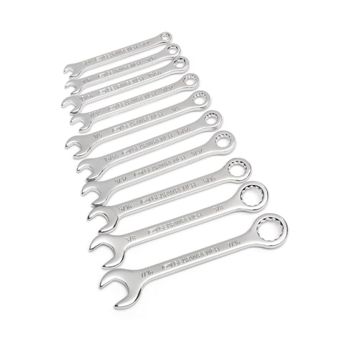 GEARWRENCH 10 Piece SAE Midget Combination Wrench Set  86560