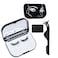 JYHi False Eyelash Storage Case with Mirror Lash Organizer Holder Box Empty Makeup Cosmetic Travel Case and 3 Pari Strip Lash Container Black