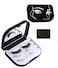 JYHi False Eyelash Storage Case with Mirror Lash Organizer Holder Box Empty Makeup Cosmetic Travel Case and 3 Pari Strip Lash Container Black