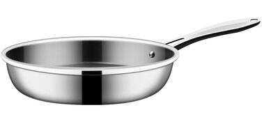 Nuwave Designs 12 Fry Pan Skillet EvenHeating Technology 3 Layer 1810 Stainless Steel TriPly  HeavyDuty Construction PTFE PFOA PFOS Free10 Yer Wrranty