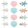 12 Pieces Shell Pearl Starfish Hair Clip Set Catcan Seashell Hair Clips Starfish Alligator Hair Clips for Women Headwear Styling Tools Hair Accessories classic style