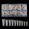 Natural Coffin Acrylic Nails Coffin Ballerina Nail Tips Half Cover Nails Long Acrylic False Fake Nail Artificial 10 Size 500pcs with BoxNatural